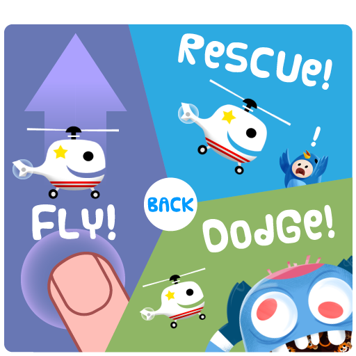 Fly by holding space, mouse or touch. Rescue birds and dodge obstacles.